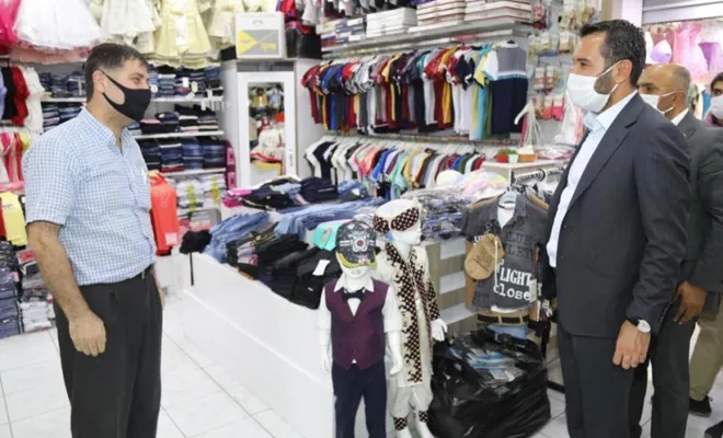 Şahin Şerifoğulları Belediye Çarşı esnafını ziyaret ederek sorun ve talepleri dinledi   
