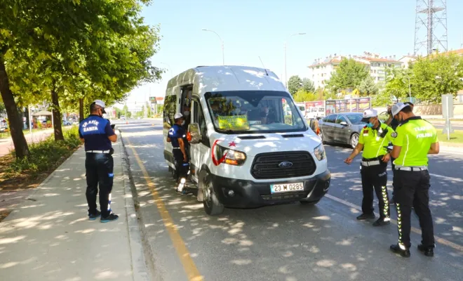 Minibüs ve Otobüslerde Coronavirüs denetimi yapıldı