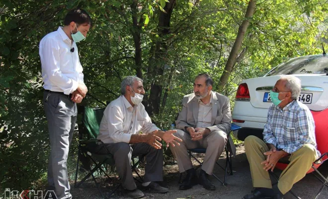 HÜDA PAR heyeti 4 gün önce kaybolan kardeşleri arama çalışmalarını yerinde inceledi