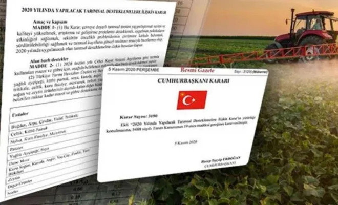 Çiftçilere bu yıl için ödenecek tarımsal destekler belirlendi 