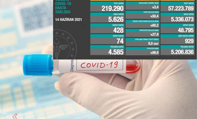 Türkiye'de son 24 saatte 74 kişi Covid-19 salgınından vefat etti 