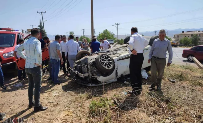 Kovancılar'da kaza: Bir ölü 3 yaralı