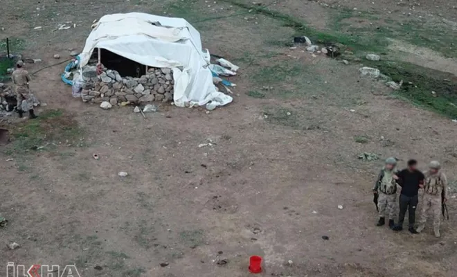 Palu`da Uyuşturucu ticareti suçundan firari olan şahıs çadırda yakalandı 