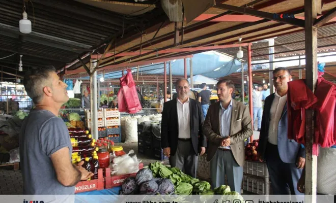 HÜDA PAR Elazığ İl Başkanı Kavaklı Kovancılar ilçesinde esnaf ziyareti gerçekleştirdi