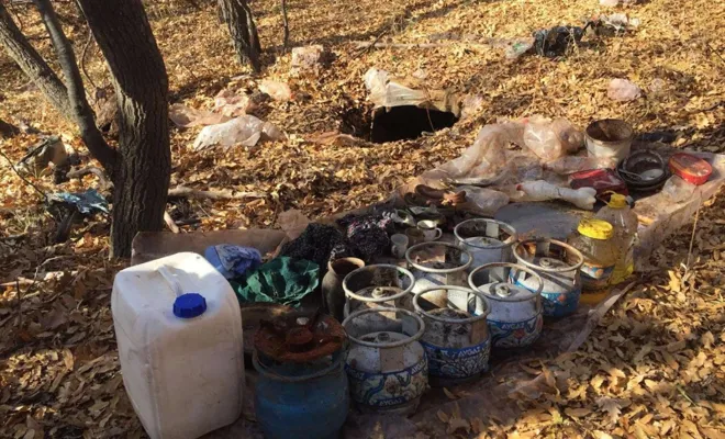 Tunceli`de Biri 11 odalı 8 sığınak imha edildi 