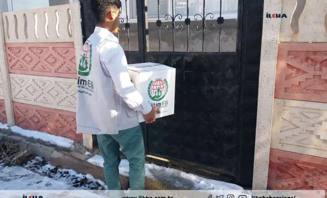 Avrupa Yetim Eli Elazığ’da yetim ailelere gıda kolisi dağıttı