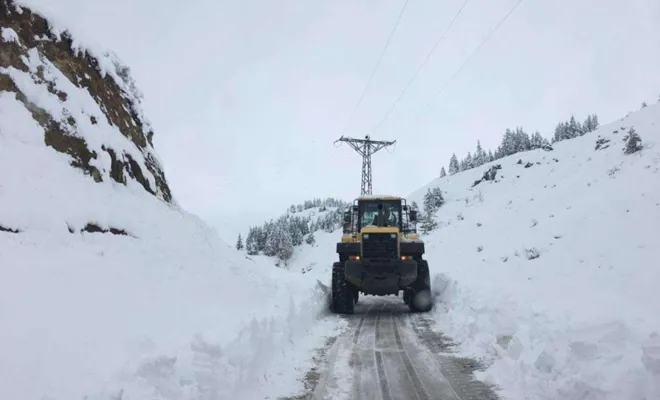 Elazığ`da 547 köy yolu kapalı
