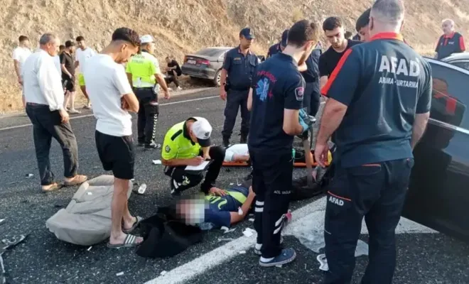 Diyarbakır’dan Hazar Gölü’ne Pikniğe Giden Gençler Kaza Yaptı